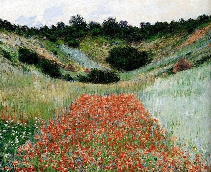 Claude Monet Poppy Field In A Hollow Near Giverny